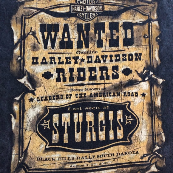Vintage 2000 Harley Davidson Sturgis Rally T Shirt Mens Large Made in USA - Picture 2 of 8